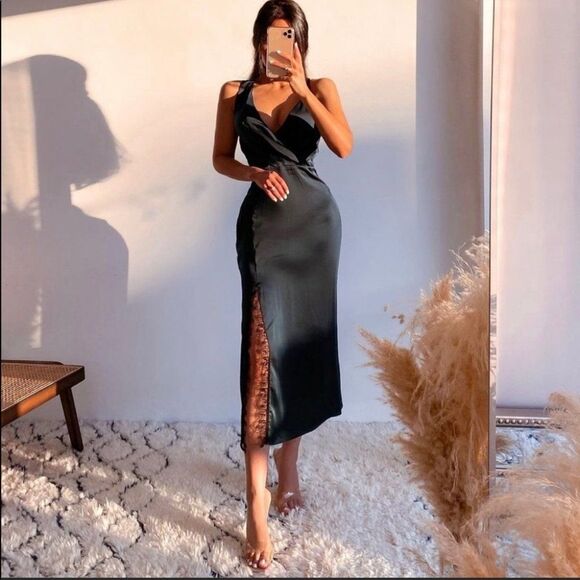 ZARA LACE SLIP DRESS - Picture 1 of 8